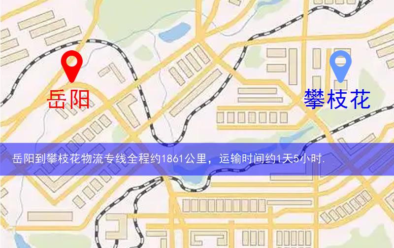 岳陽到攀枝花物流多少公里 岳陽到攀枝花物流多少公里