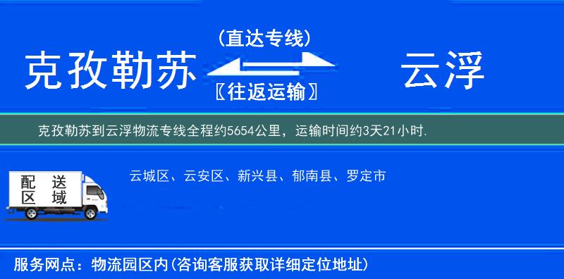 克孜勒蘇到物流專線