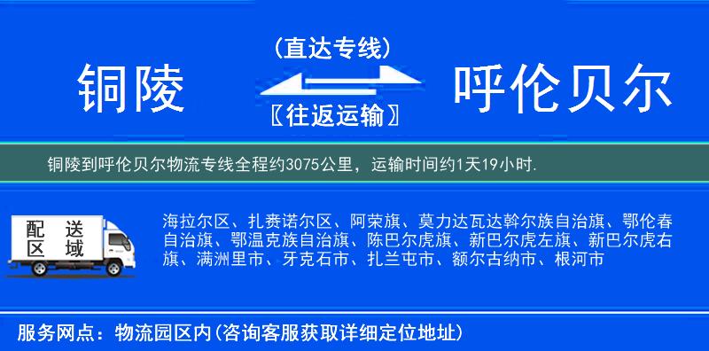 銅陵到物流專(zhuān)線